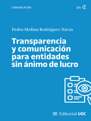 cover image of Transparencia y comunicación para entidades sin ánimo de lucro